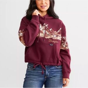 Wrangler Women's Burgundy Hoodie